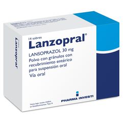 Lanzopral 30 mg x 14 Sobres Polvo Con Gránulos Con Recubrimiento Entérico Para Suspensión Oral
