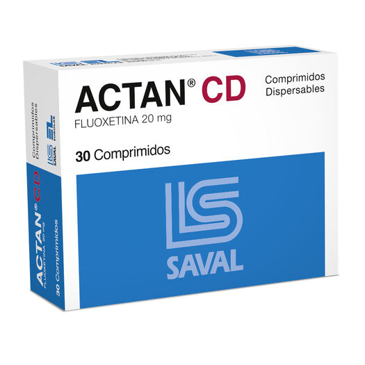Actan Cd 20 mg Caja 30 Comp. Dispersables, , large image number 0