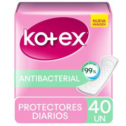 Protectores Diarios Kotex Antibacterial 40 un