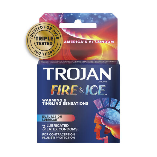 Preservativo Trojan Fire & Ice 3un., , large image number 0