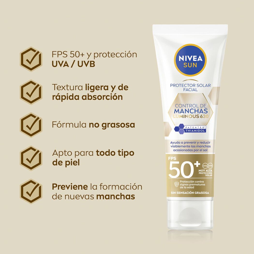 NIVEA Sun Protector Solar Control De Manchas FPS50 40ml, , large image number 1