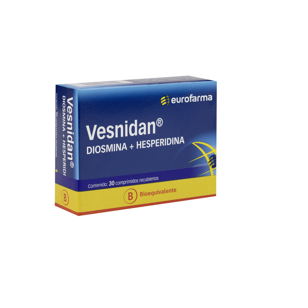 Vesnidan 450 mg x 30 Comprimidos Recubiertos, , large image number 0