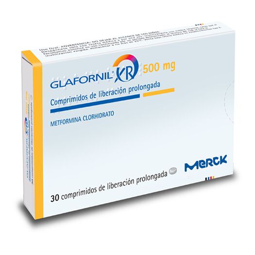 Glafornil XR 500 mg x 30 Comprimidos de Liberación Prolongada, , large image number 0