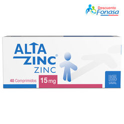 ALTAZINC Zinc 15 mg 40 comprimidos