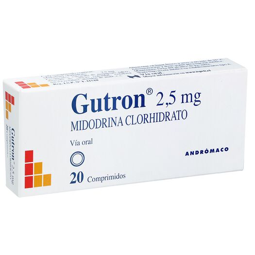 Gutron 2.5 mg x 20 Comprimidos, , large image number 0