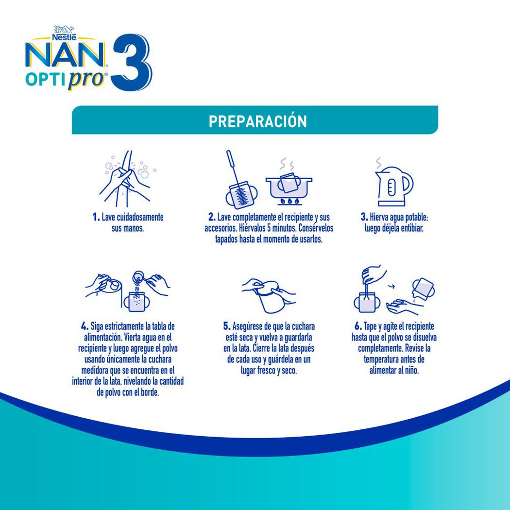 Fórmula Infantil Nan 3 Optipro 800 g, , large image number 4