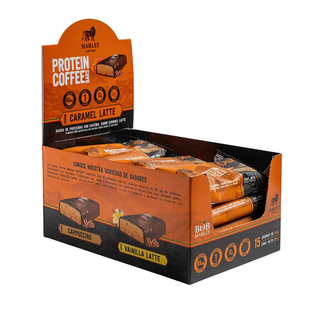 Barra Prote&iacute;na Marley Coffee Caramel Latte 45g, , large image number 1