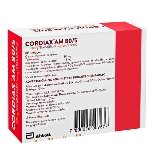 Cordiax AM 80/5 X 40 Comprimidos, , large image number 1