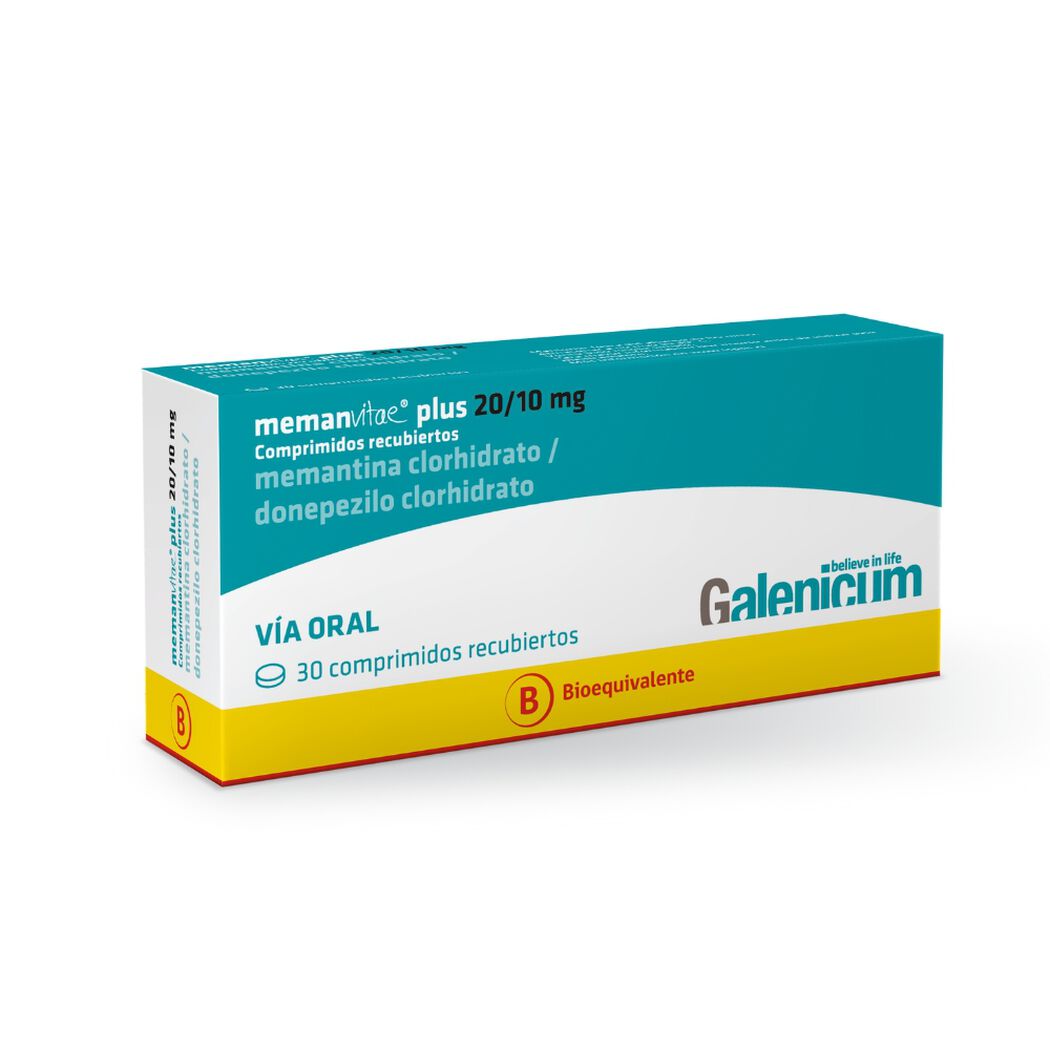 Memanvitae Plus 20/10 mg 30 Comprimidos, , large image number 0