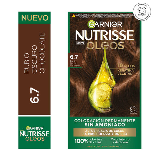 Tintura Nutrisse Oleos 6.7 Rubio Oscuro Chocolate, , large image number 0