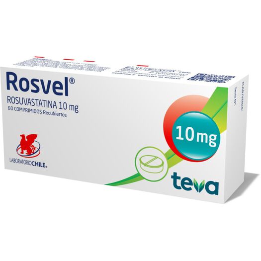Rosvel 10 mg x 60 Comprimidos Recubiertos, , large image number 0