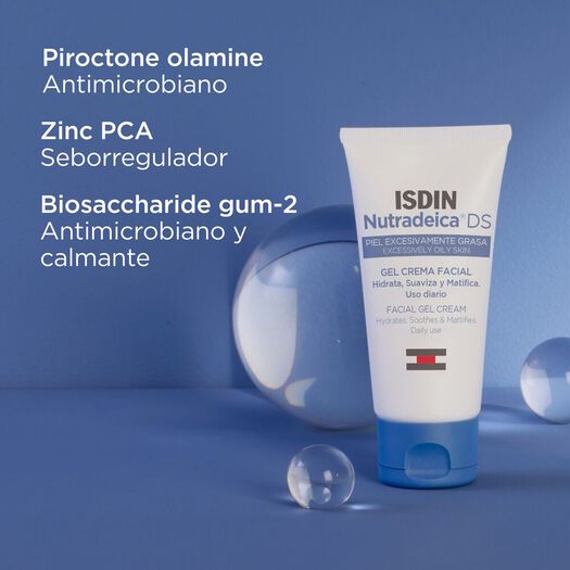 Isdin Gel Crema Facial Nutradeica® Piel Seborreica x 50 mL, , large image number 3