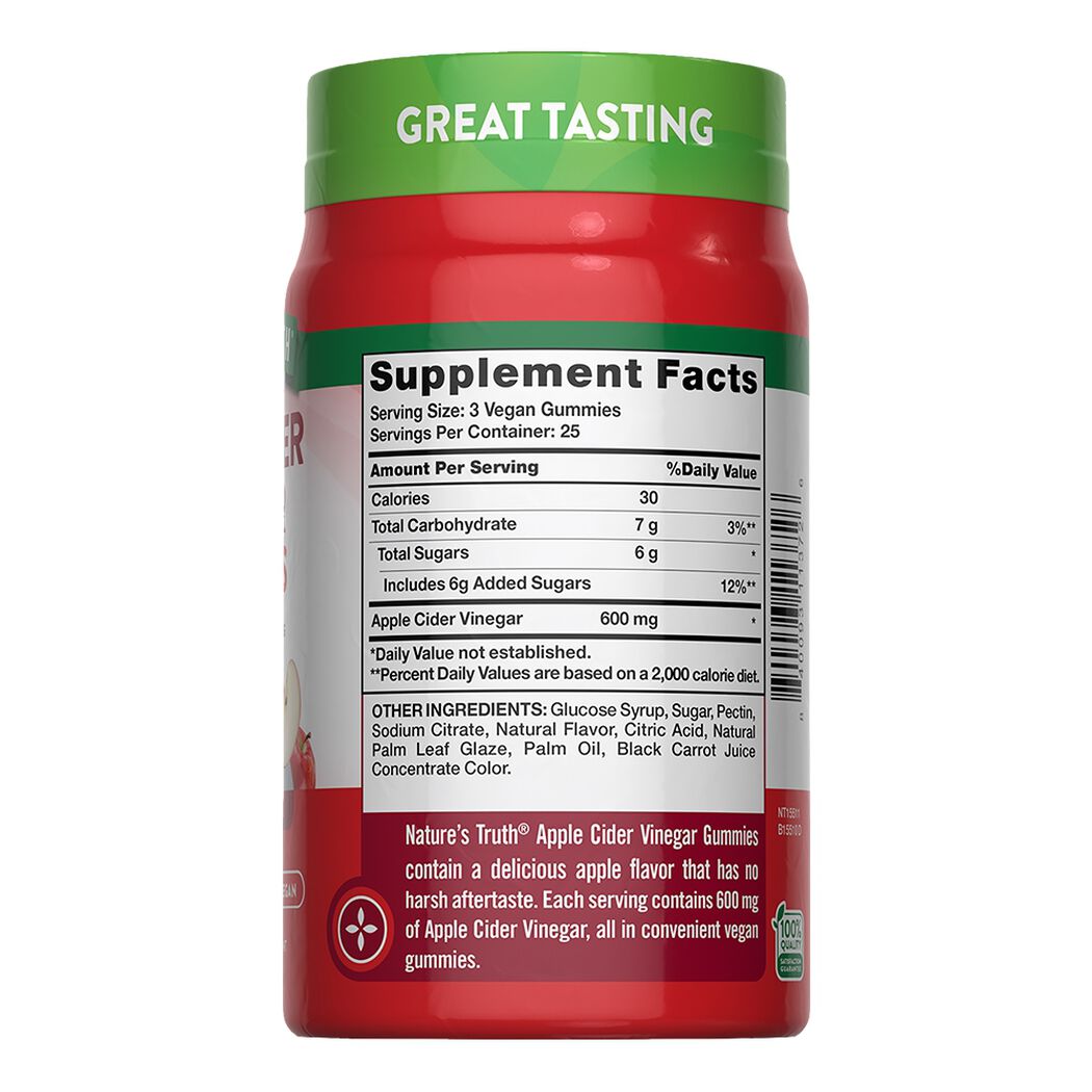 Gomitas Vinagre de Manzana Nature's Truth 75 un, , large image number 4