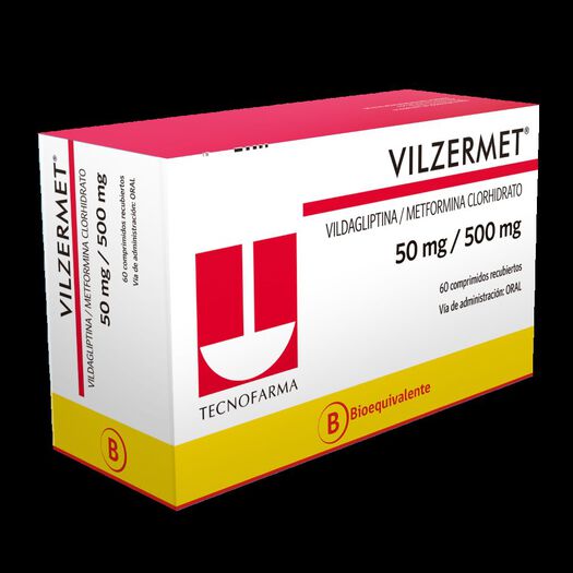 Vilzermet 50 mg/500 mg x 60 Comprimidos, , large image number 0