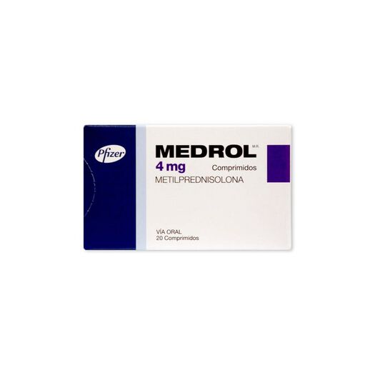 Medrol 4 mg x 20 Comprimidos, , large image number 0