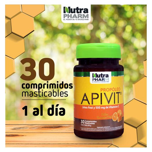 Apivit Adulto 30 Comp Masticables, , large image number 3