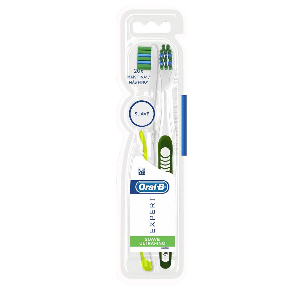 Oral B Pack Cepillo Dental Expert Suave Ultra Fino x 2 Unidades, , large image number 2