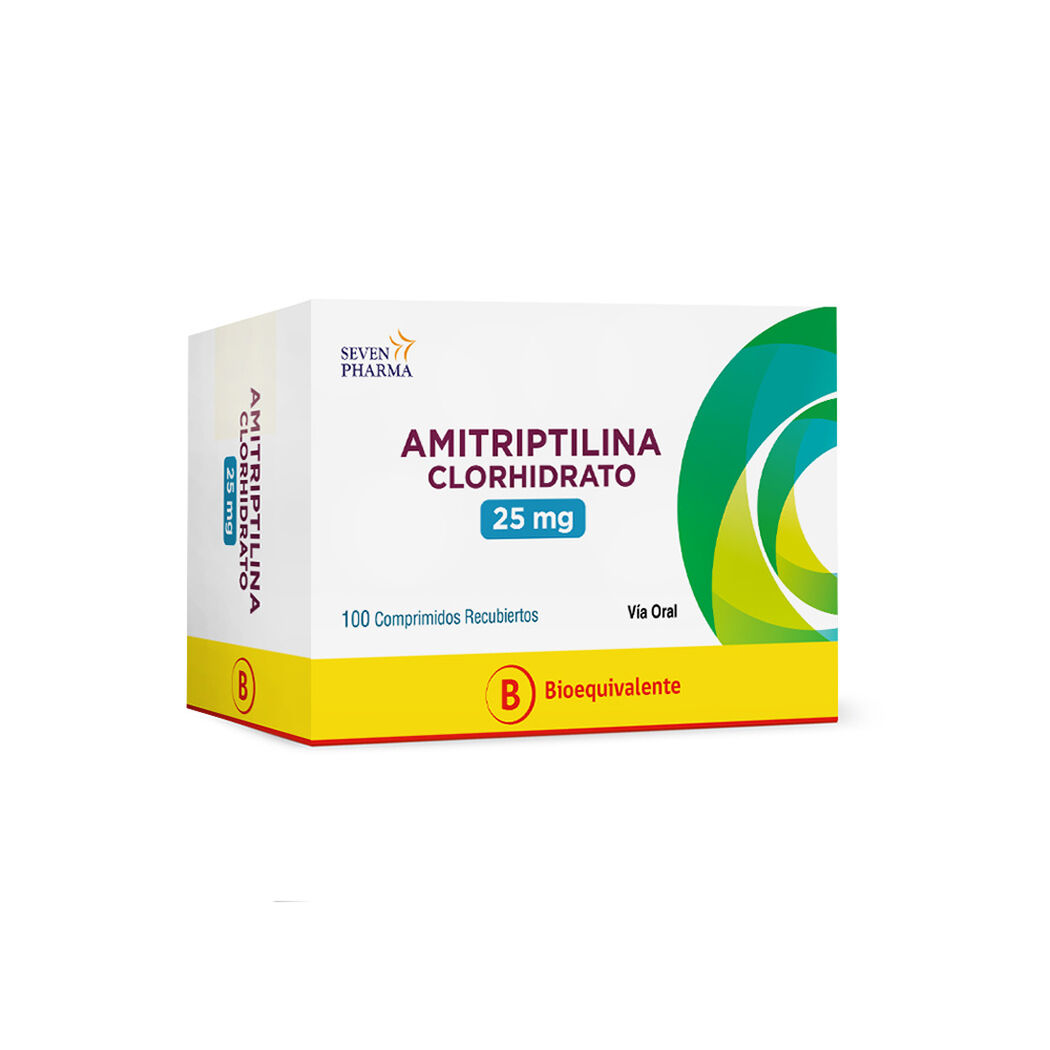 Amitriptilina 25 mg x 100 Comprimidos Recubiertos, , large image number 0