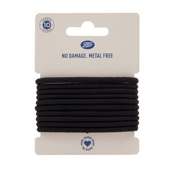 Boots Set De Elasticos Grueso Para Pelo Color Negro x 10 Unidades
