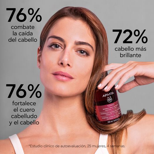 Shampoo Apivita Tonico Mujer 250 mL, , large image number 3