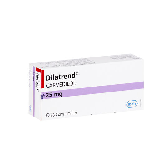 Dilatrend 25 mg x 28 Comprimidos, , large image number 0