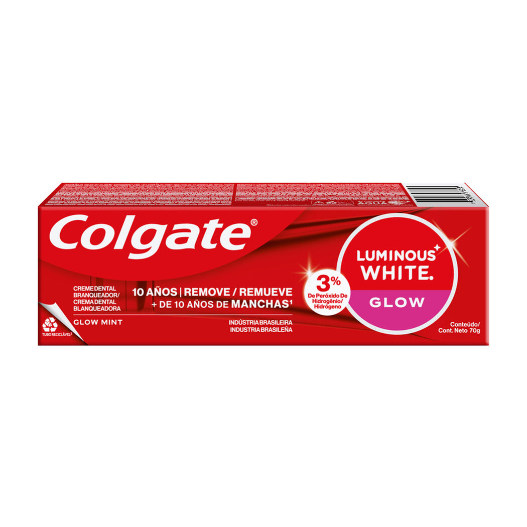 Pasta Dental Colgate Luminous White Glow 70 g, , large image number 1
