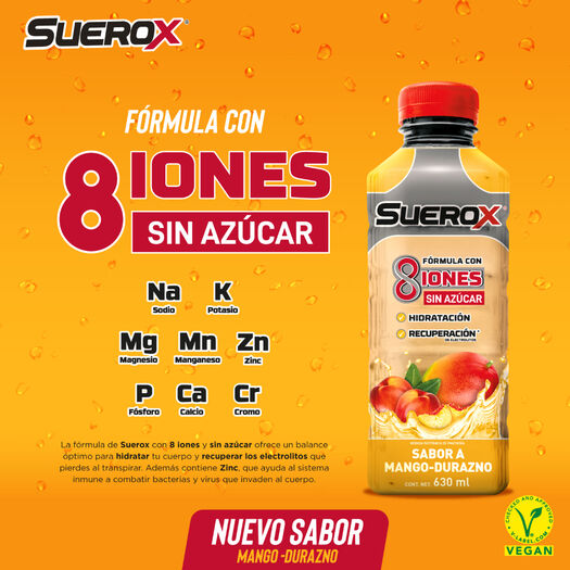 Bebida Suerox Mango Durazno 630Ml, , large image number 3