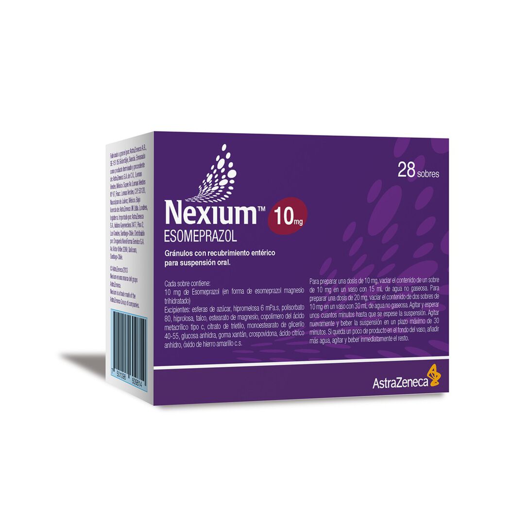 Nexium 10 mg 28 Sachets Gránulos Gastro-Resistentes para Suspensión Oral, , large image number 0