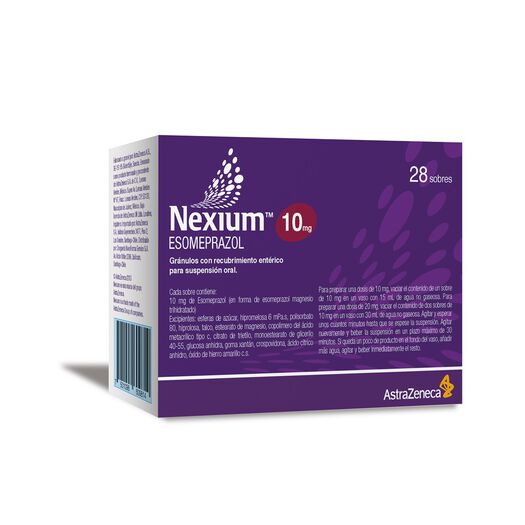 Nexium 10 mg x 28 Sachets Gránulos Gastro-Resistentes Para Suspensión Oral, , large image number 0