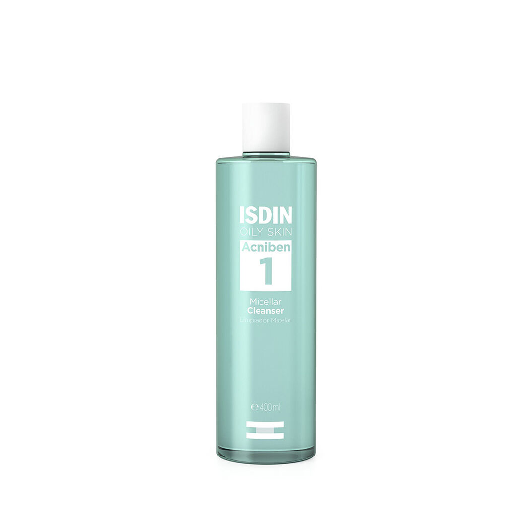 Agua Micelar Isdin Acniben Limpiador Facial Piel Grasa 400 mL, , large image number 0