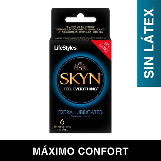 Preservativo Skyn Extra Lubricated X 6, , large image number 0