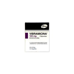 Vibramicina 100 mg x 10 Capsulas