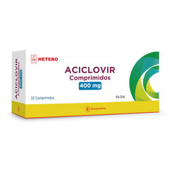 Aciclovir 400 mg x 32 Comprimidos SEVEN PHARMA CHILE SPA