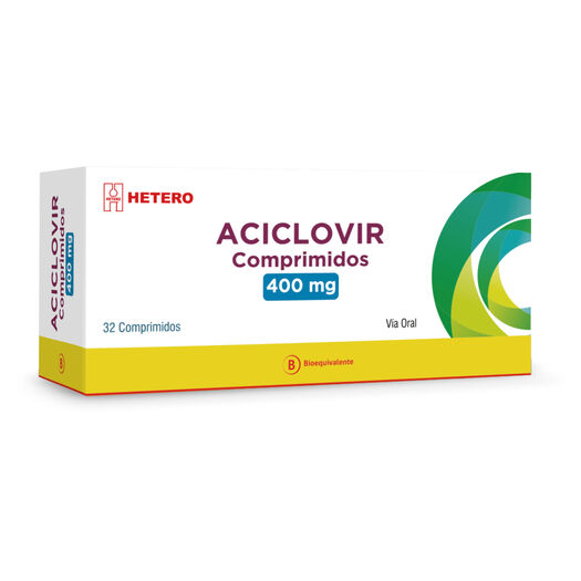 Aciclovir 400 mg x 32 Comprimidos SEVEN PHARMA CHILE SPA, , large image number 0