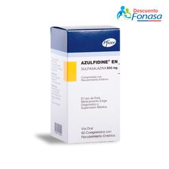 Azulfidine-Ect 500 mg Caja 100 Comp. Recubiertos