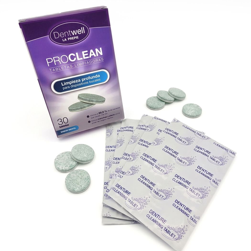 Dentwell Proclean Tabletas Limpiadoras de Aparatos Dentales, , large image number 2