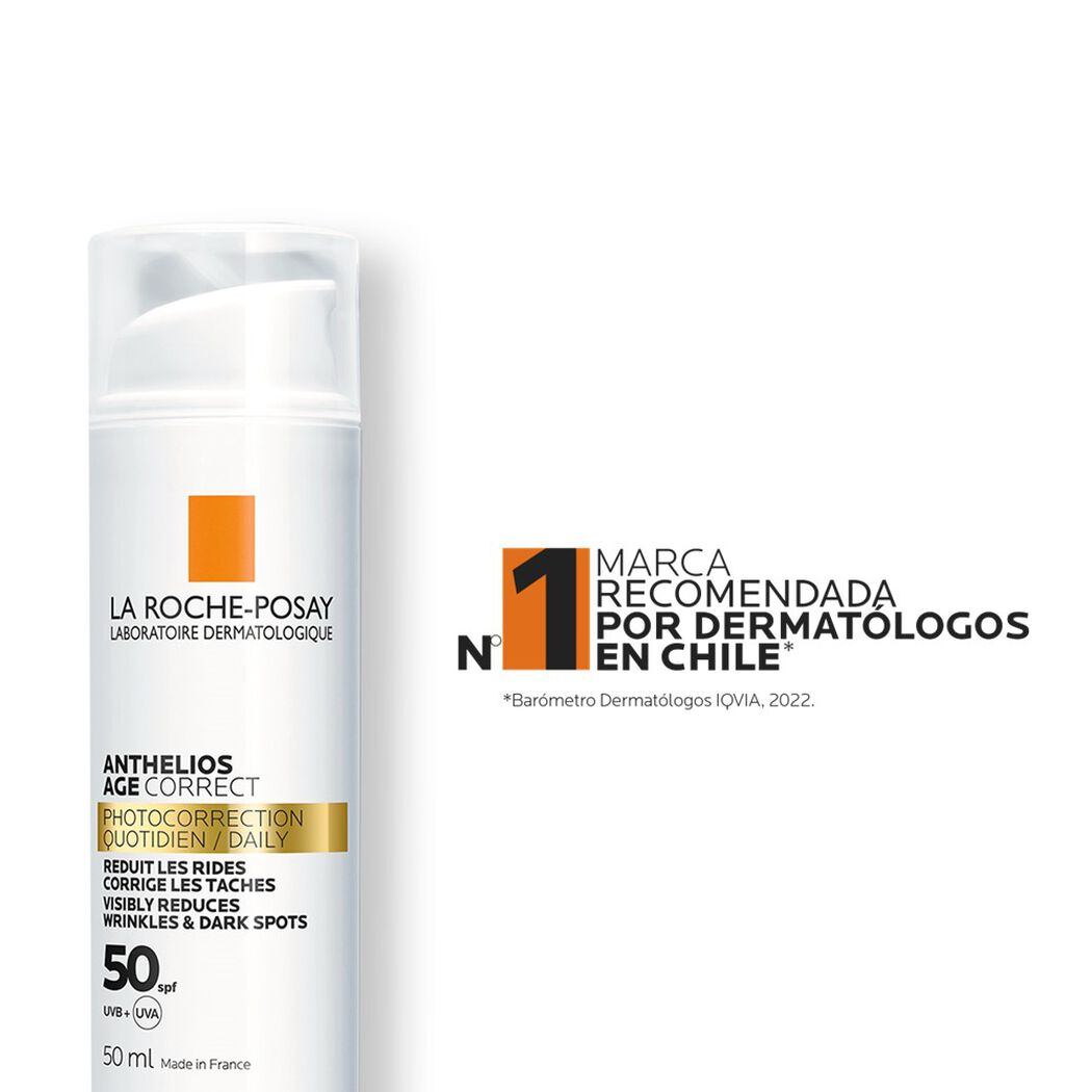 Protector Solar La Roche Posay Anthelios Age Correct Rostro FPS50+ 50 mL, , large image number 1