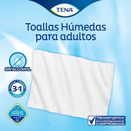 Tena Toallas Humedas Adulto x 40 Unidades, , large image number 2