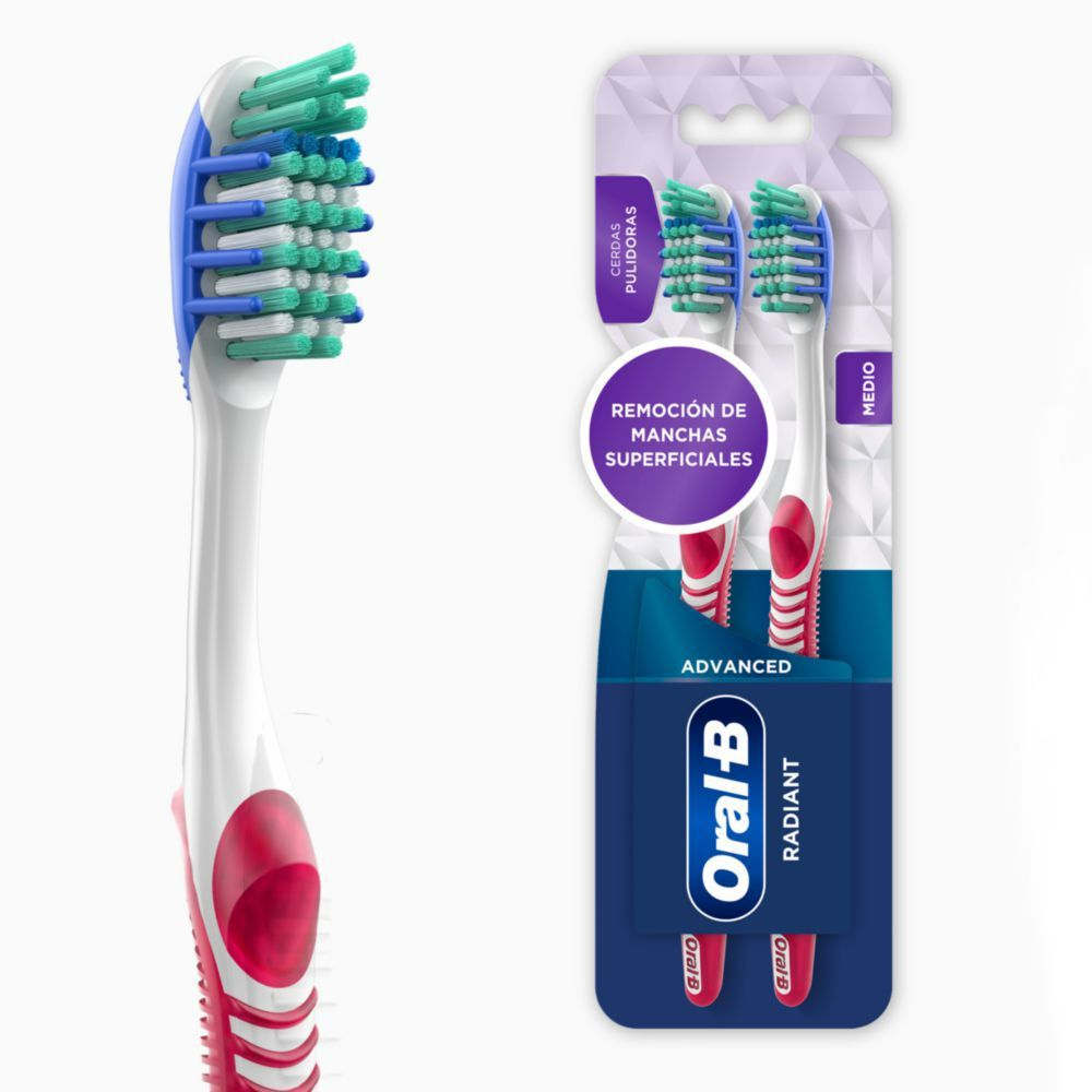 Oral B Cepillo Dental Advantage 123 x 2 Unidades Farmacias Ahumada