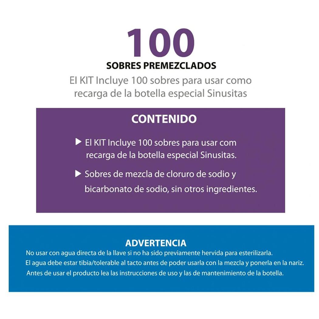 Sinusitas Recarga 100 Sachets, , large image number 3