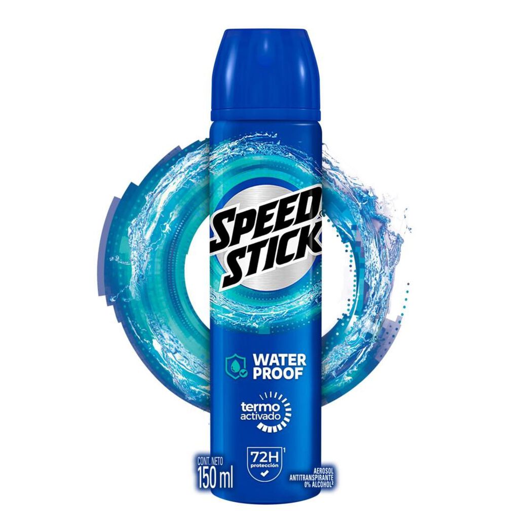 Desodorante Speed Stick Spray Waterproof 91g, , large image number 0