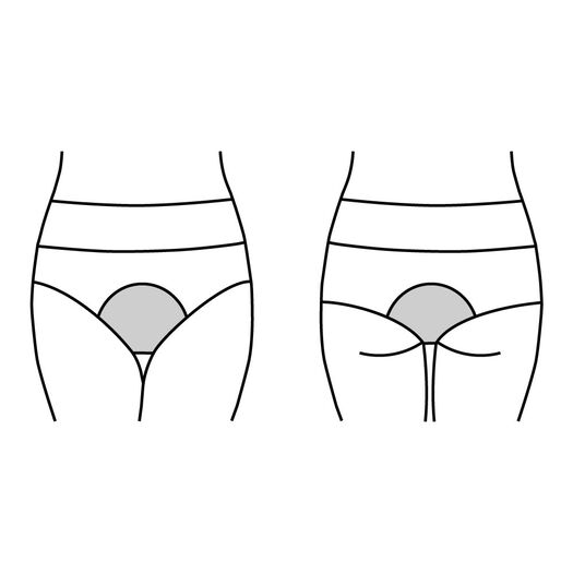 Calzón Menstrual Bloodygreen High Waist Flujo Moderaro Xxl, , large image number 4