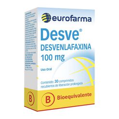 Desve Desvenlafaxina 100 mg 30 Comprimidos