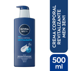 Crema Corporal Revitalizante 3 en 1 Nivea Men Piel Normal 500 ml