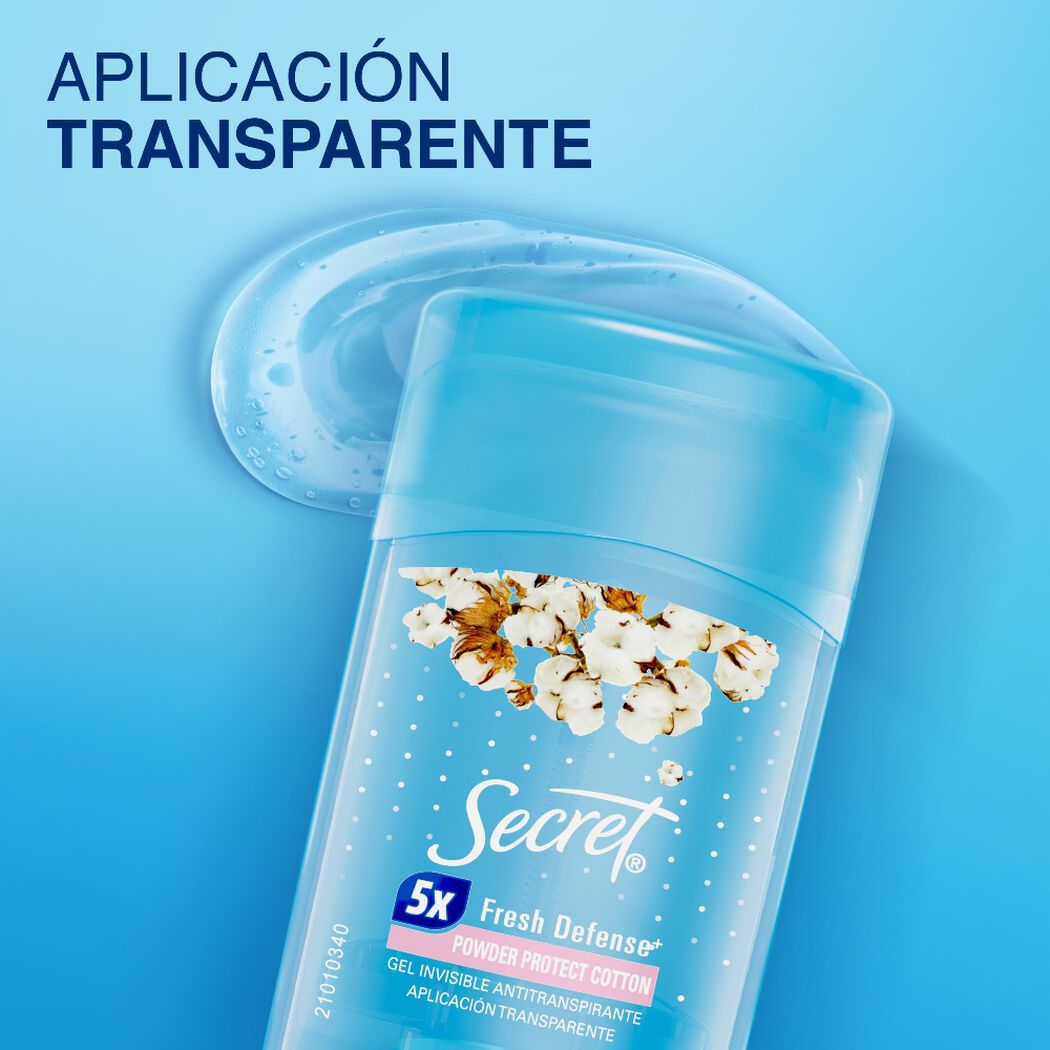 Desodorante Secret Gel Invisible Cotton 45 g, , large image number 1