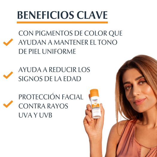 Eucerin Sun Photoaging Control Tinted Facial Tono Claro Protector Solar Fps50+ 50 Ml, , large image number 2