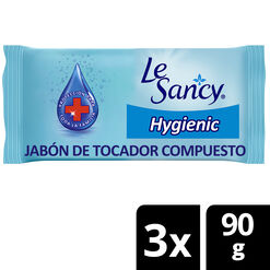 Le Sancy Jabón barra Hygienic 3unid. de 90gr