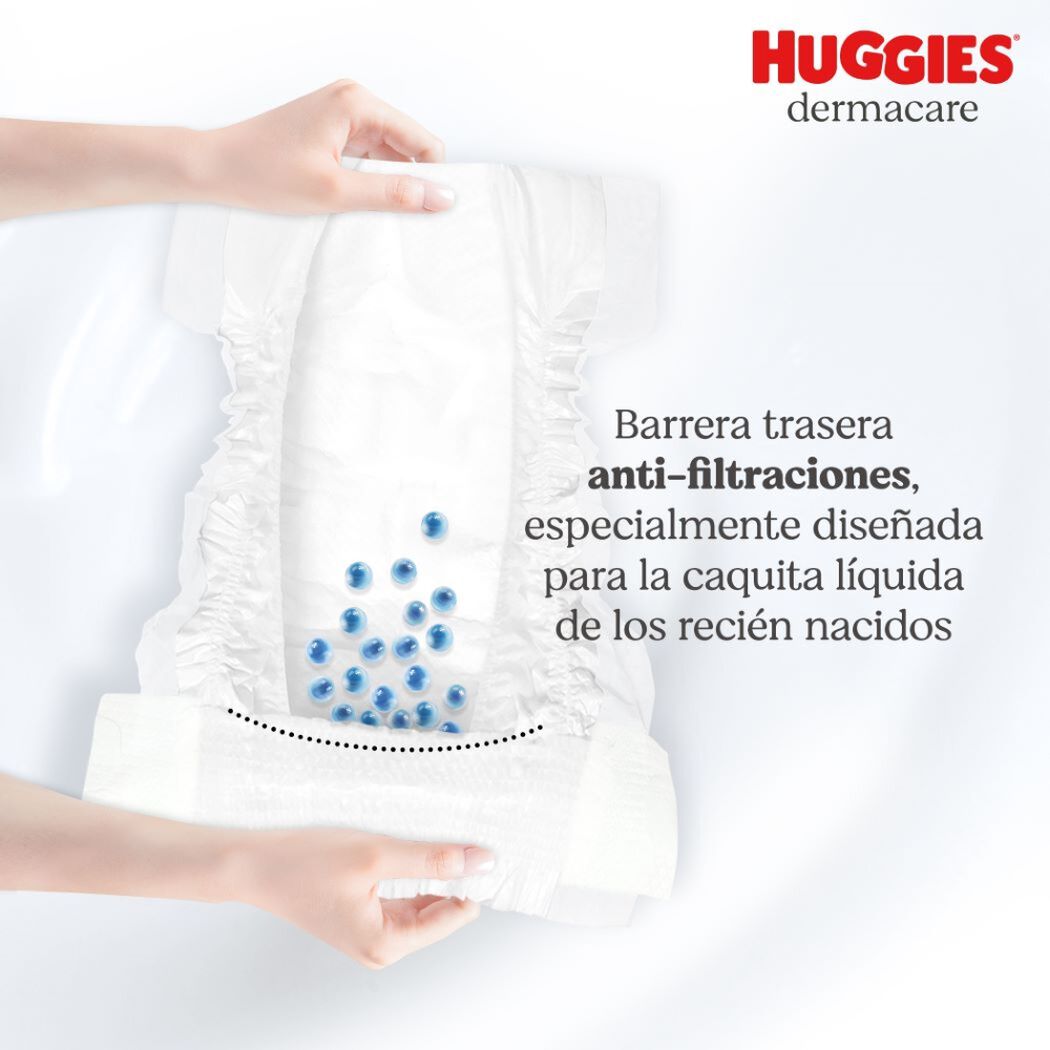 Pañales Huggies Dermacare Recien Nacido 78 un, , large image number 2