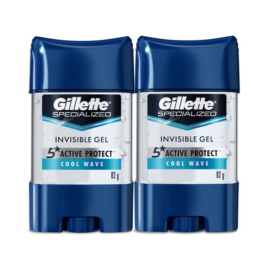 2Pack Gel Antitranspirante Gillette Specialized Cool Wave 82 g, , large image number 0