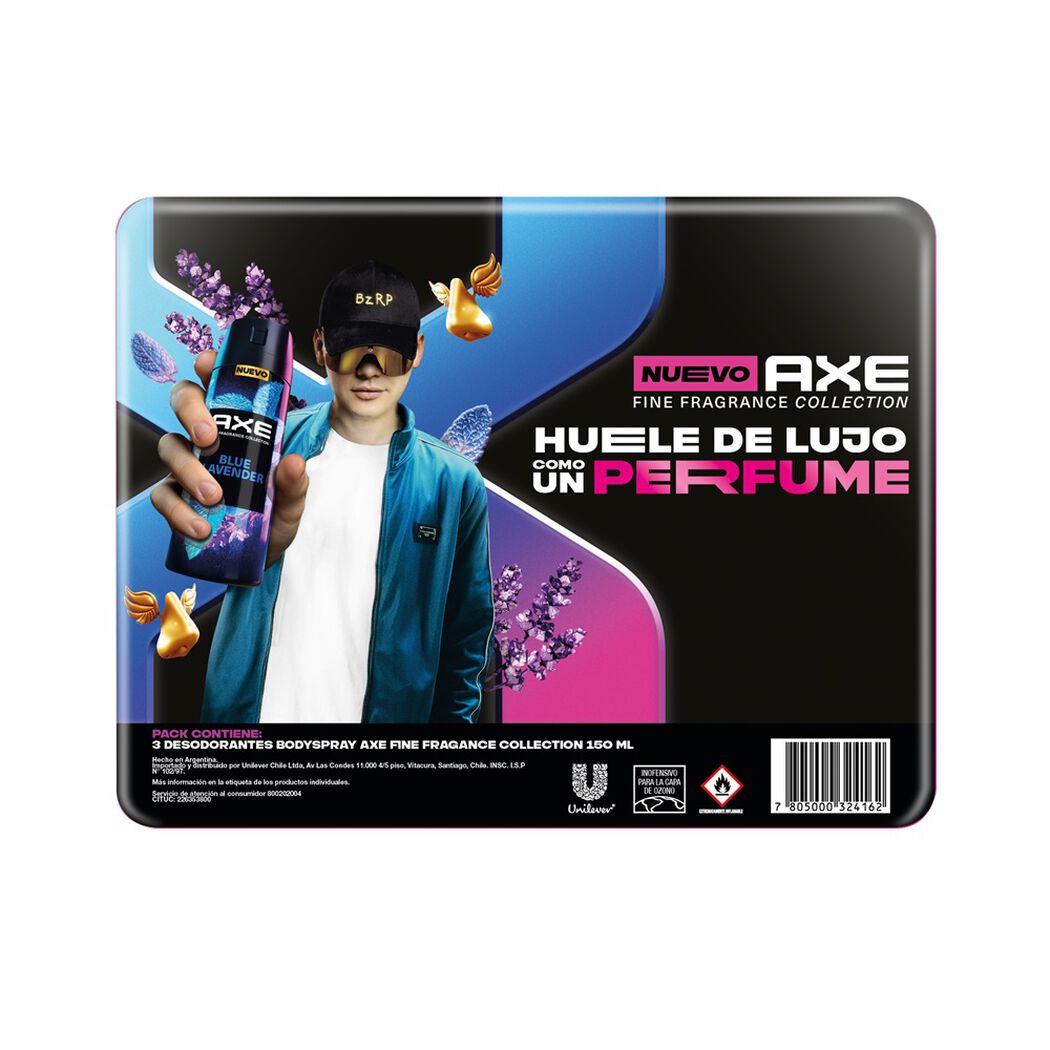 Pack 3 Axe Desodorantes Finas Fragancias 150ml, , large image number 2